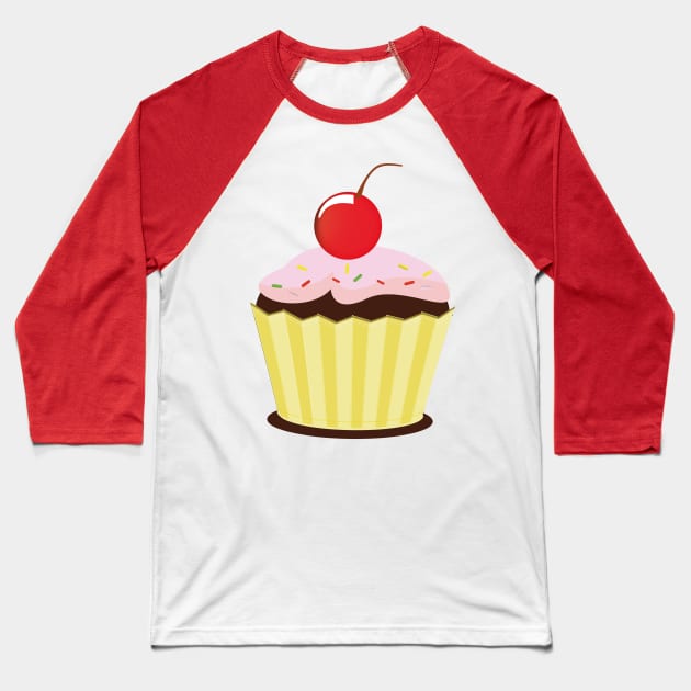 Cake Baseball T-Shirt by nickemporium1